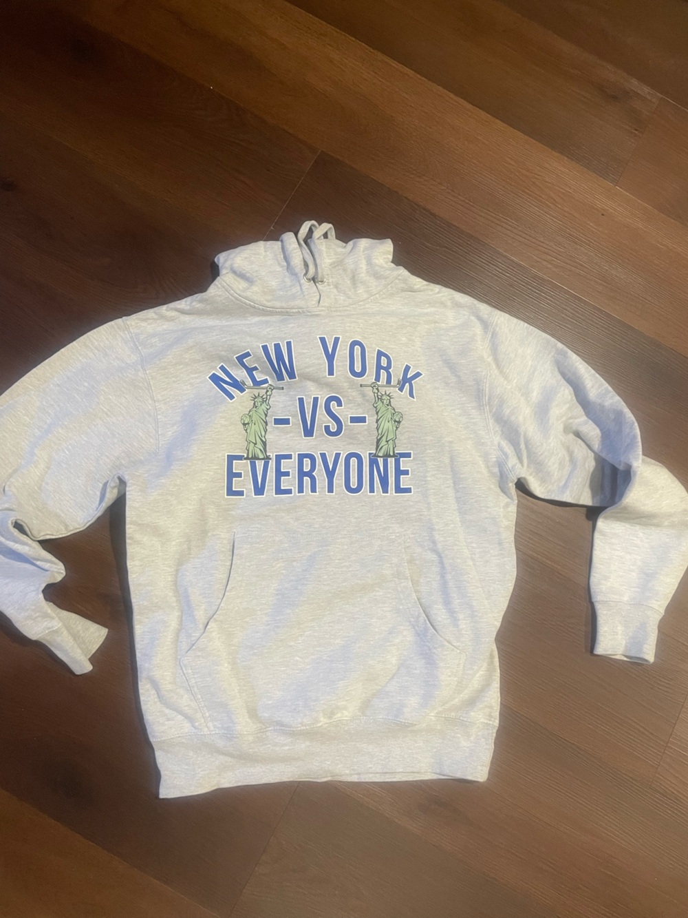 New York vs Everyone Pullover Hoodie - Light Gray